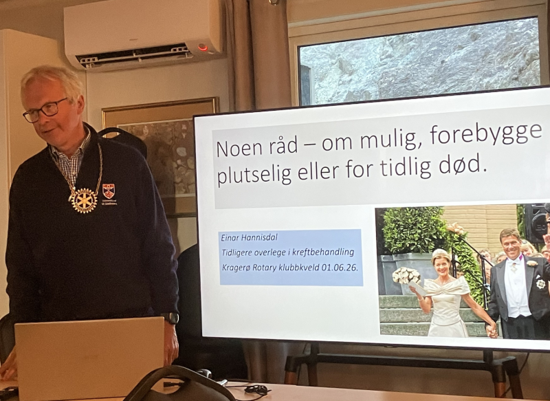 Forebygge plutselig eller for tidlig død.V/ Einar Hannisdal