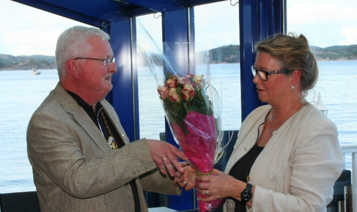 PRESIDENTSKIFTE I KRAGERØ ROTARY